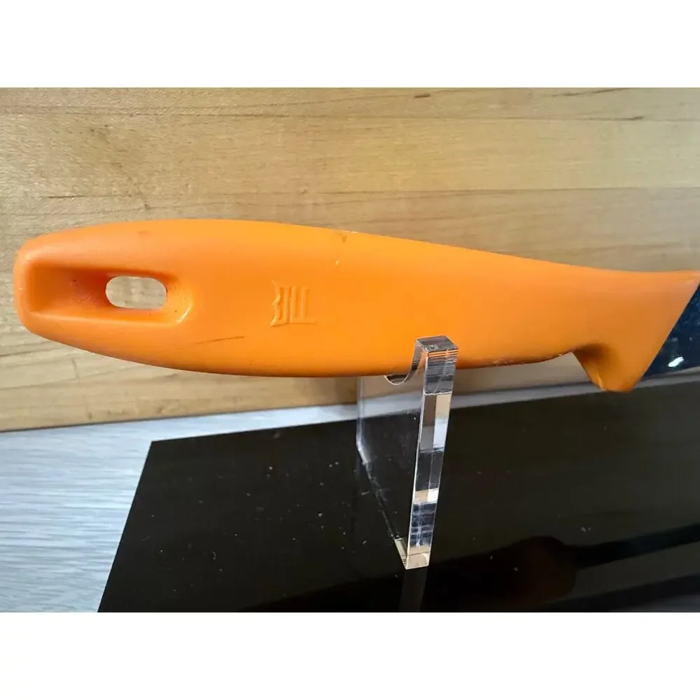 Vintage Fiskars Stainless Steel Pioneer Knife Orange Handle Finland